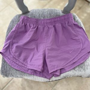 Nike lavender athletic running shorts size small